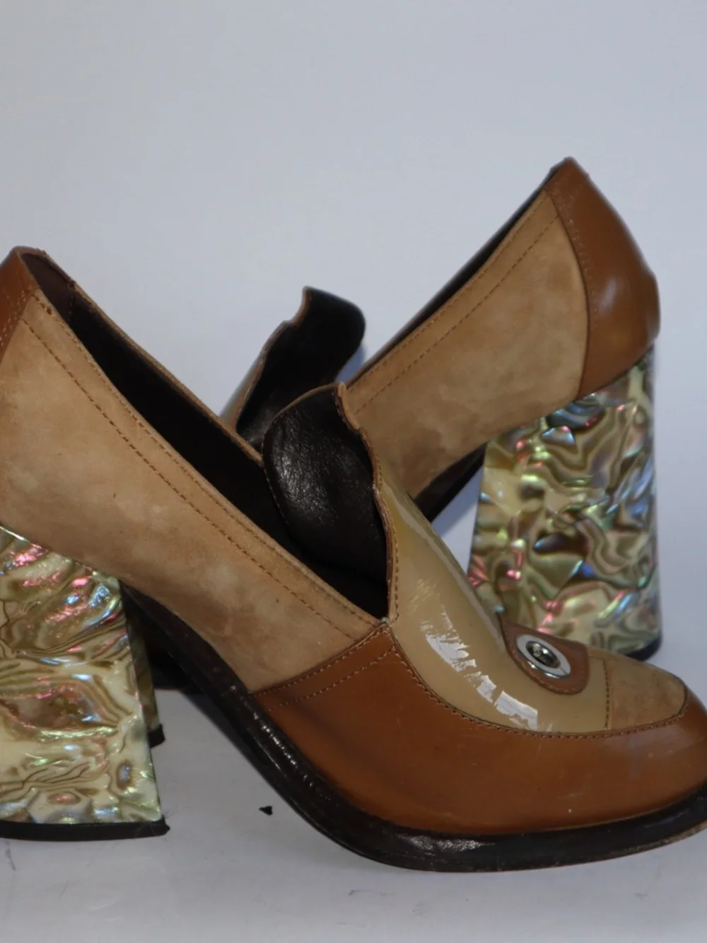J.W. Anderson Landscape Column Heel Loafers Women's 38
